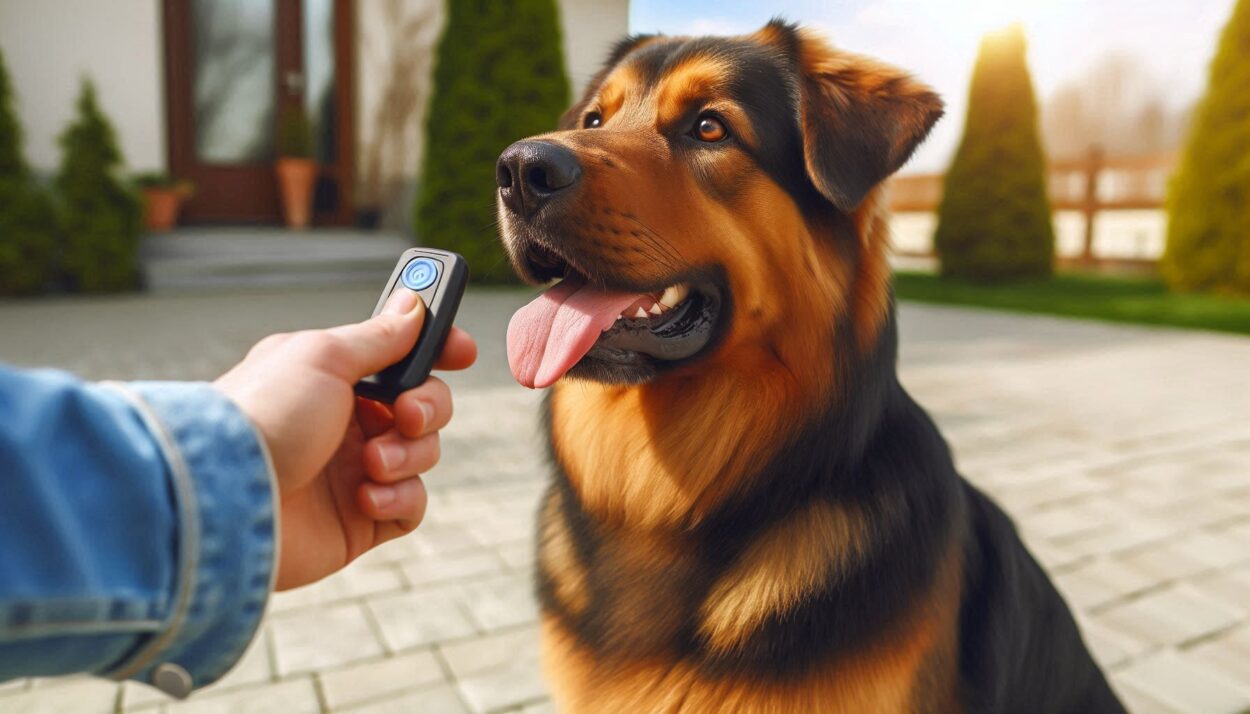 Clicker training an adult dog for housebreaking outside