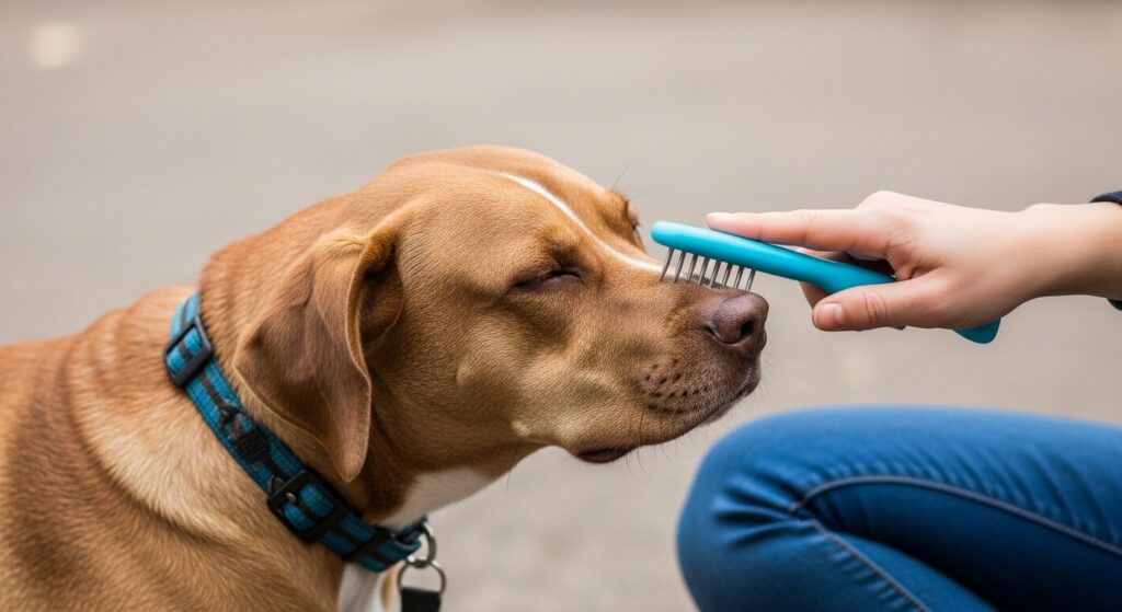 Catahoula Itching or Being Brushed