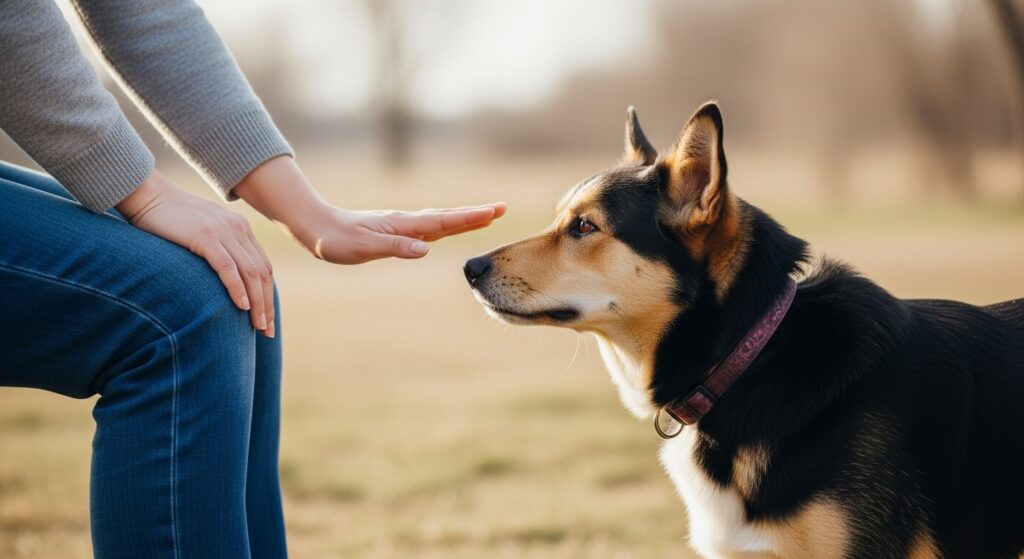 Dog Responding to Cue
