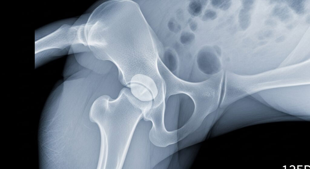 Labrador X-ray Showing Hip Dysplasia