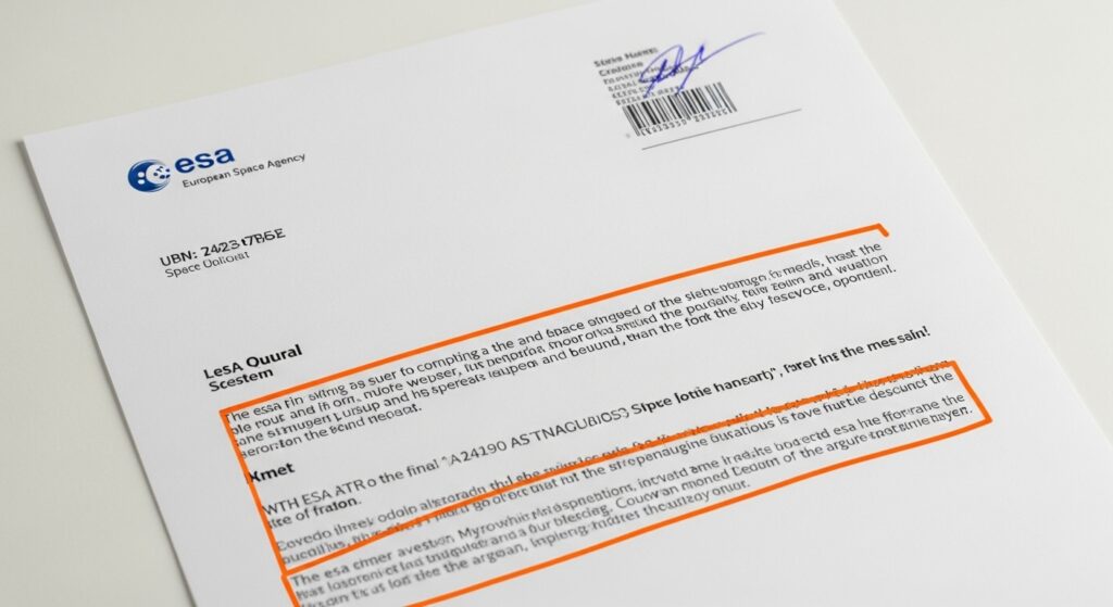 Scan of a real ESA letter – key sections highlighted