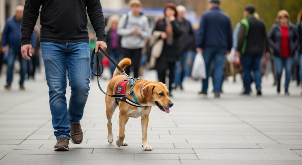 Service Dog Out in Public With Handler
