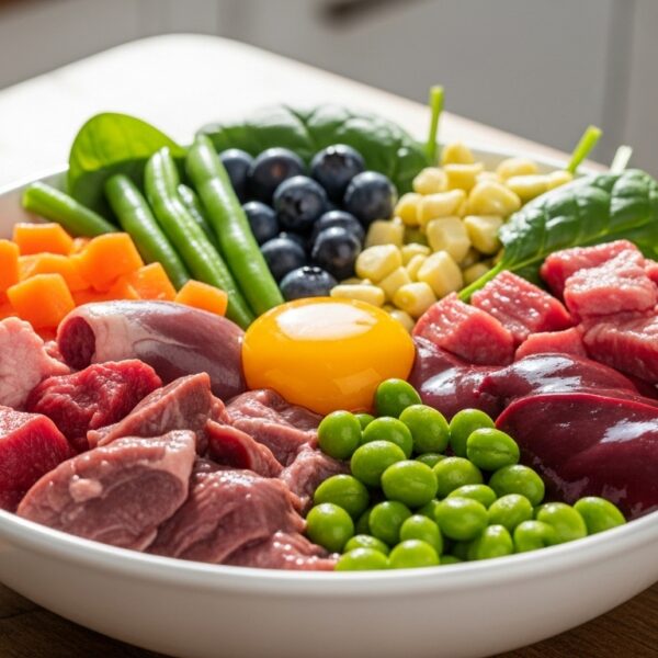 A Balanced Raw Dog Food Bowl