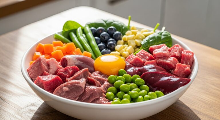 A Balanced Raw Dog Food Bowl