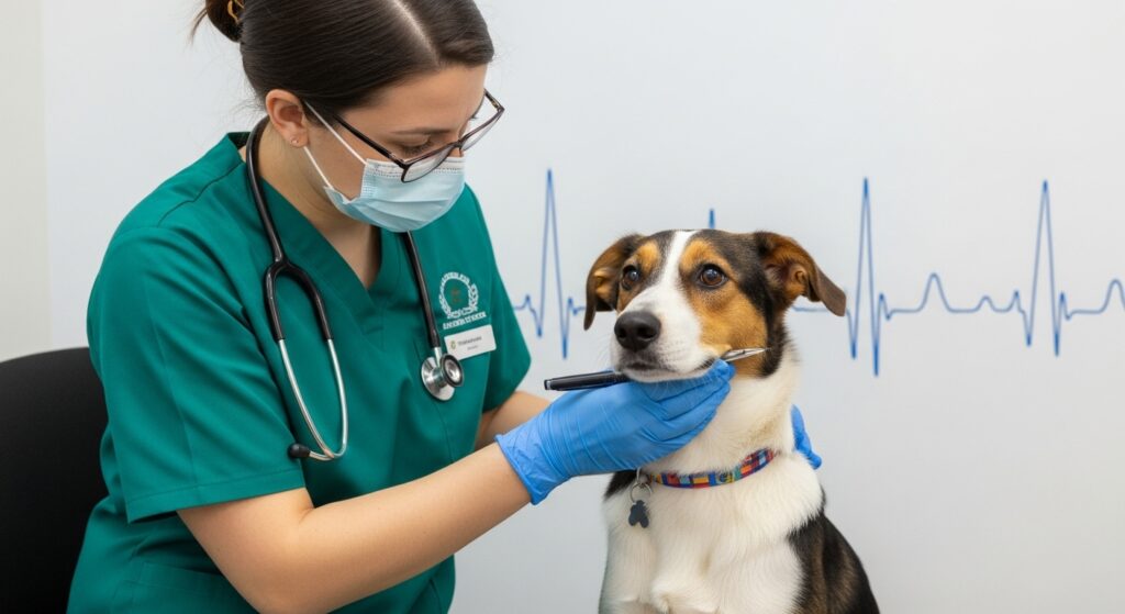 Dog Getting a Regular Checkup
