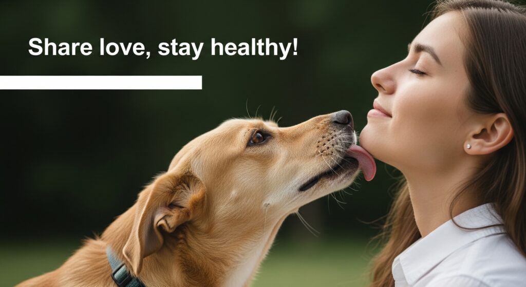 Dog Giving Owner a Kissing Lick