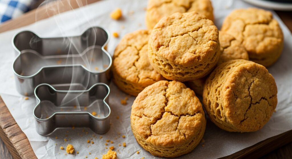 Baked Peanut Butter Banana Biscuits