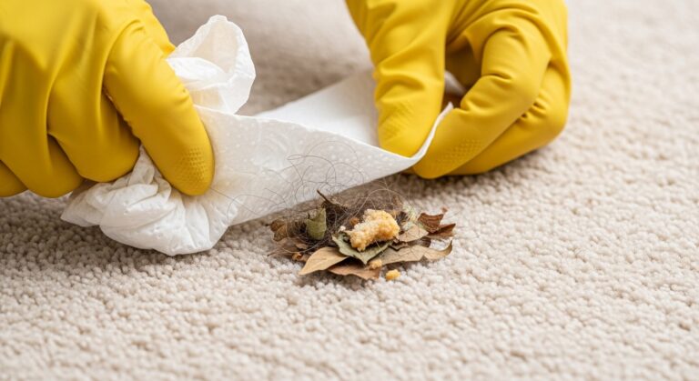 cleaning dog poop from carpet
